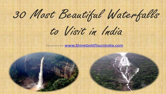 30 Most Beautiful Waterfalls in India