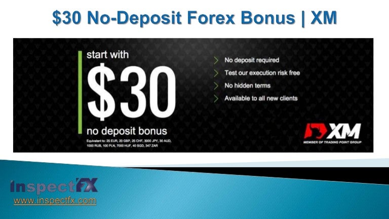 Xm 30$ no deposit bonus