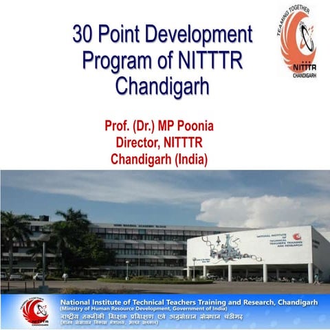 30 point development program of nitttr chd