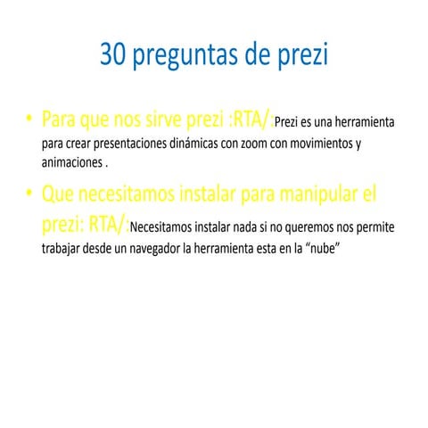 30 preguntas de prezi