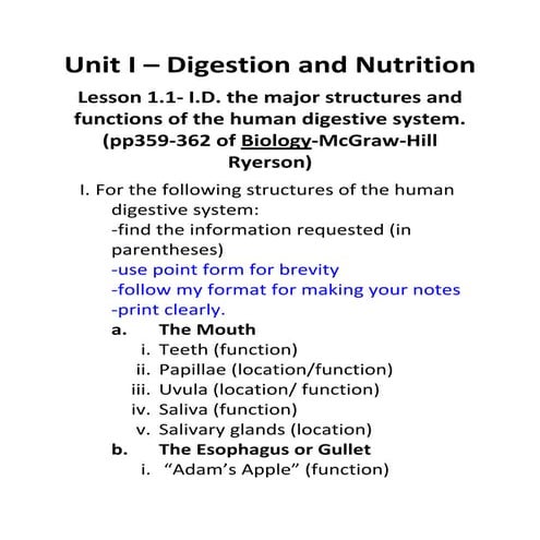 30 S 1 1 Structureandfunctionofdigestivesystem
