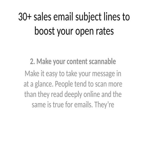 30+ sales email subject lines to boost.pptx