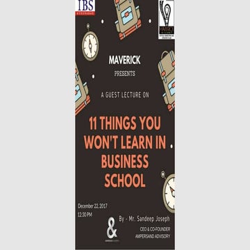 11 things you won't learn in business school