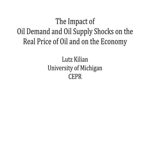 The impact of oil demand and oil supply shocks on the real price of oil ...
