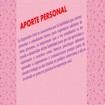 APORTE PERSONAL 31