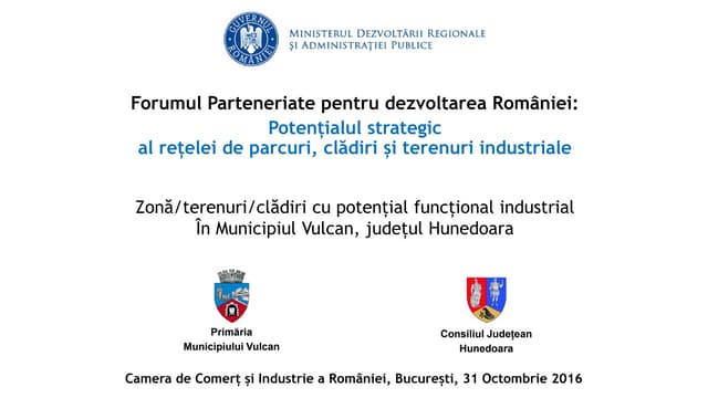Zonă/terenuri/clădiri cu potențial ...