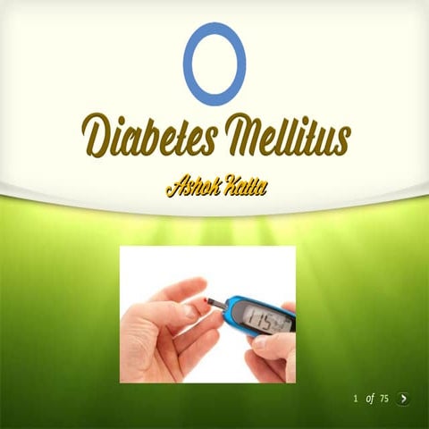 Diabetes Mellitus - In Terms of Biochemistry