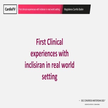 First clinical experiences with inclisiran in real world setting | PDF