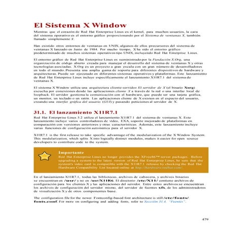 31  el sistema x window