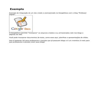 Exemplo de compartilhamento de docs...