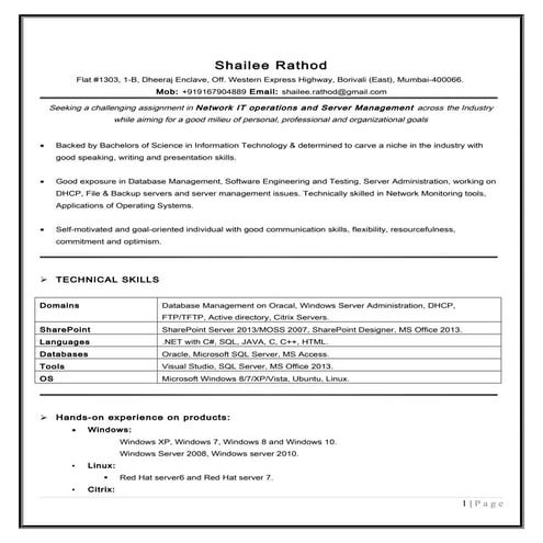 PRADEEP - CURRICULUM VITAE | DOC
