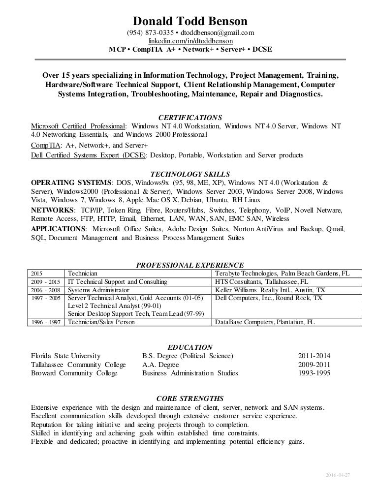 Dobras donald resume