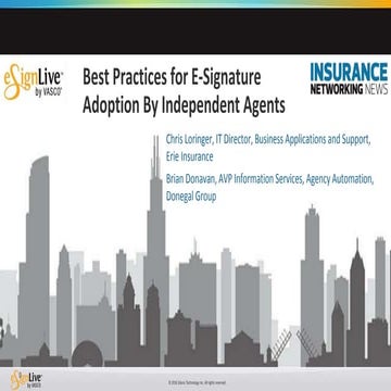 Best Practices for E-Signature Adoption By Independent Agents