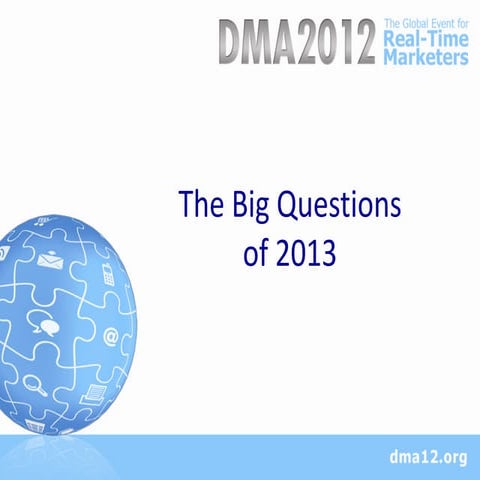 The Big Questions of 2013