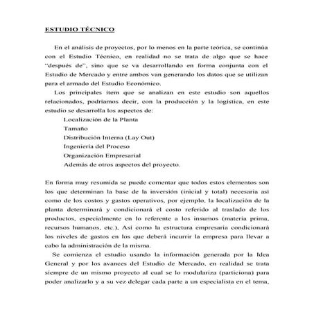 Estudio Tecnico