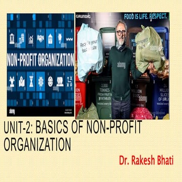 UNIT-2: Basics of Non-Profit Organization