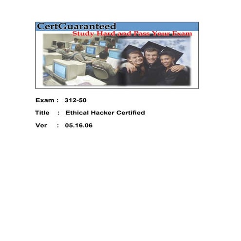 ethical hacker certified v05.16.06 426q | PDF