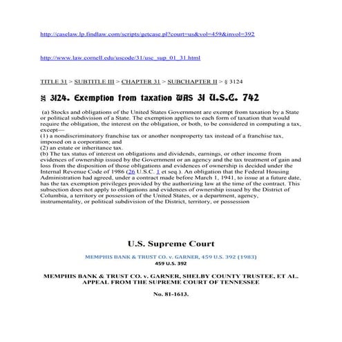 3124. tax exemption from taxation