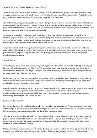 5 Pelajaran Tentang bandar agen taruhan judi bola sbobet online Anda Dapat Belajar Dari Para Pahlawan Super