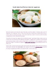 South Indian Food Menu