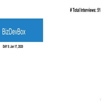 BizDevbox Columbia Univ 2020