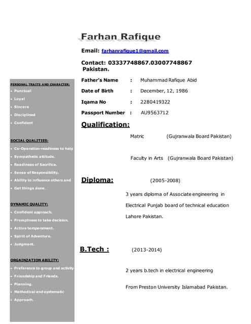 Farhan Rafique presentations