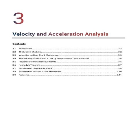 3131906 VELOCITY AND ACCELERATION ANALYSIS
