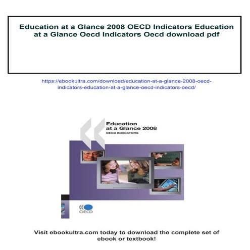 Education at a Glance 2008 OECD Indicators Education at a Glance Oecd ...