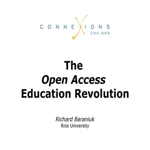 314 The Open Access Education Revolution   Richard Baraniuk