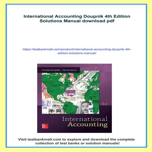 International Accounting Doupnik 4th Edition Solutions Manual | PDF