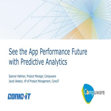 See the App Performance Future with Predictive Analytics Webcast
