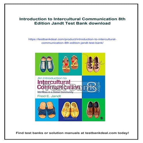 Introduction to Intercultural Communication 7th Edition Jandt Test Bank ...