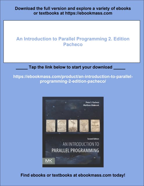 An Introduction to Parallel Programming 2. Edition Pacheco | PDF