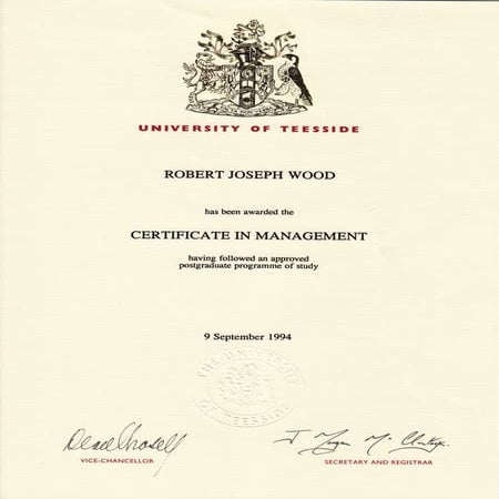 Cert In Management | PDF