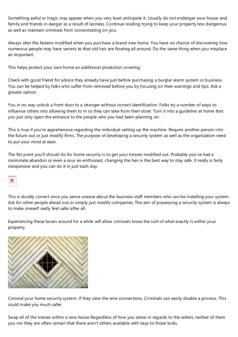 Developing A Home Security Turmoil Stop It By Reading This