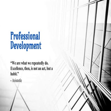 Professional Development`