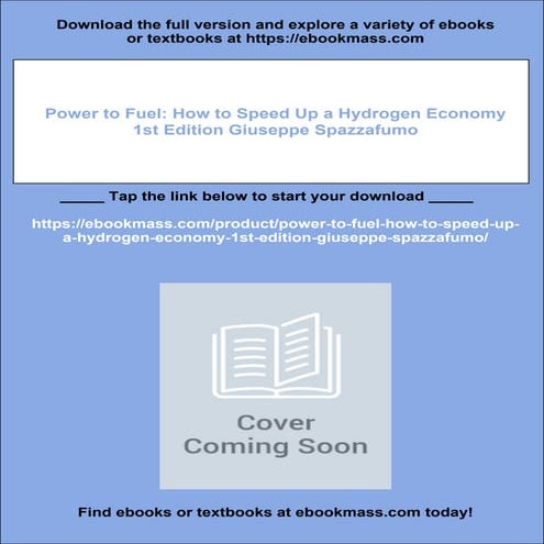 Power to Fuel: How to Speed Up a Hydrogen Economy 1st Edition Giuseppe ...