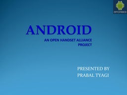 Android seminar-presentation | PPT