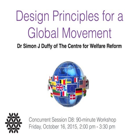 Design principles for a global movement on disability support