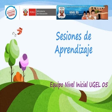 SESIONES DE APRENDIZAJE NIVEL INICIAL