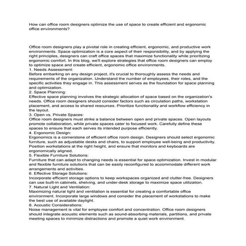 Space Optimization | PDF