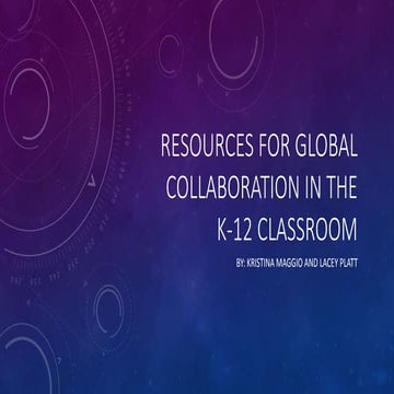 Global Collaboration in K-12 Classrooms 