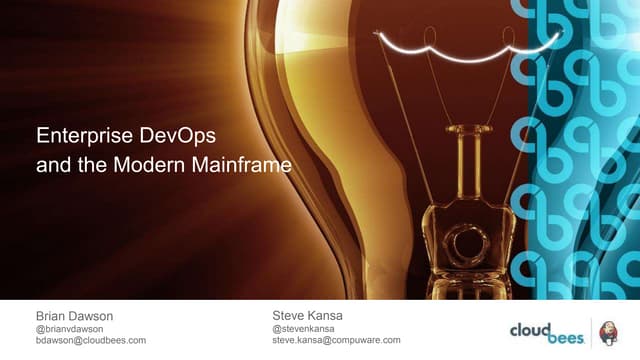 Enterprise DevOps and the Modern Mainframe Webcast Presentation