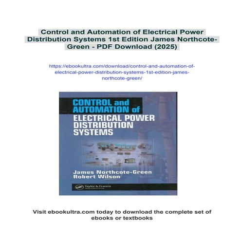 Control and Automation of Electrical Power Distribution Systems 1st ...