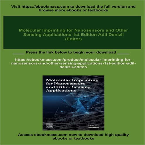 Molecular Imprinting for Nanosensors and Other Sensing Applications 1st ...