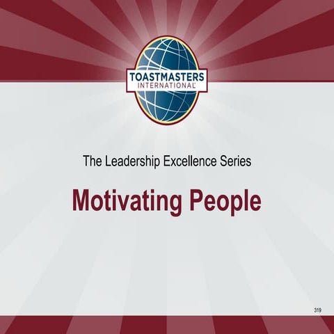 Motivating People (Powerpoint)