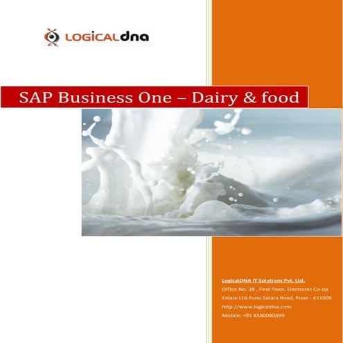 LogicalDNA_SAP Business One-Milk brochure