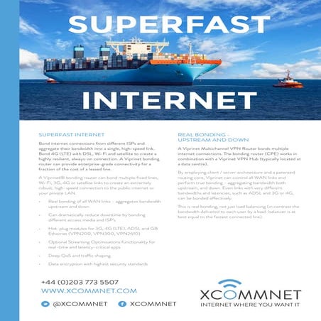 Superfast Leaflet Commercial Vessels