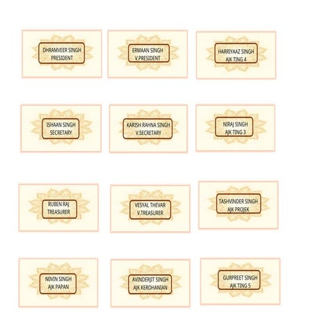 Name Labels for Board Name Labels for Board | DOCX