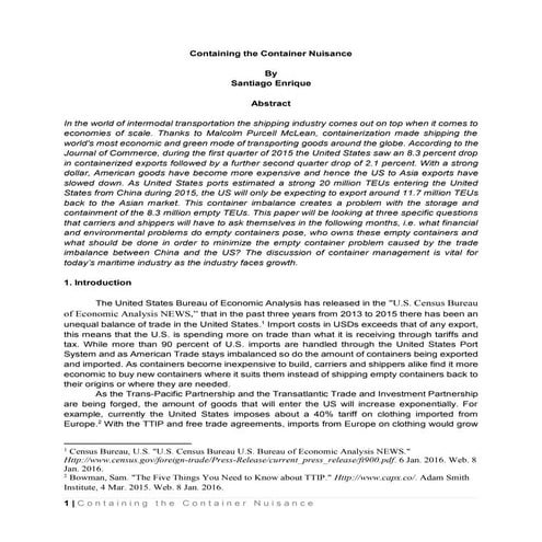 Containing the Container Nuisance 